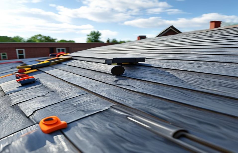 Roof coating detail with roller tools